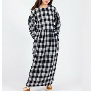 L.F. Markey Joe Dress in black check